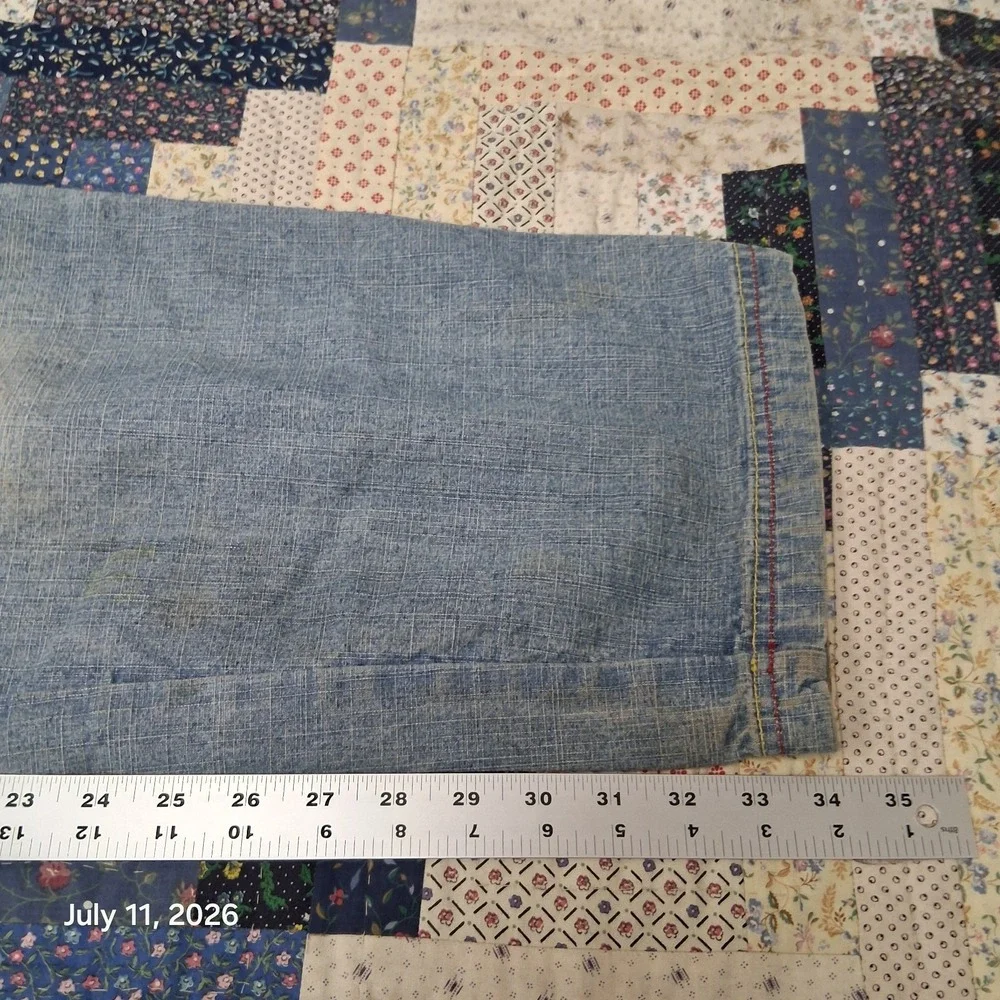 VTG Platinum Fubu Harlem Globetrotters Denim Jeans Size 38x34